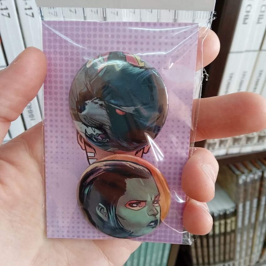 Набор значков из комикса Guardians of the Galaxy #18