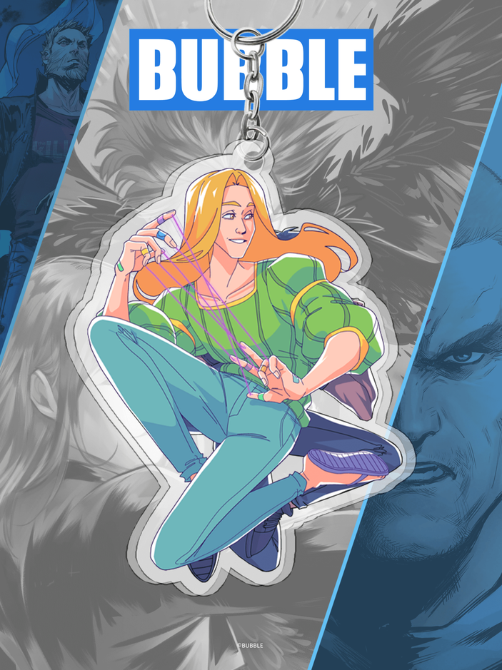 Акриловый брелок "Экслибриум: Соловей и Саша" (двухсторонний)