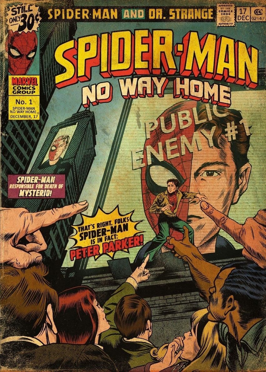 Постер "Spider-Man: No Way Home - Electro / Public Enemy" двусторонний