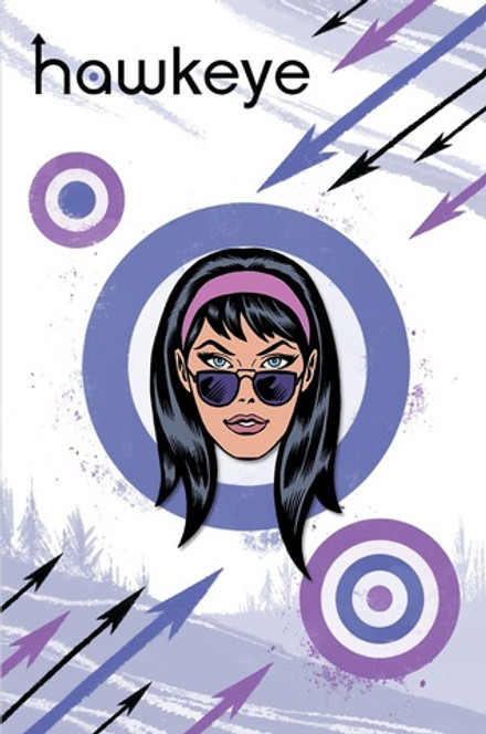Металлический пин "Hawkeye Kate Bishop"