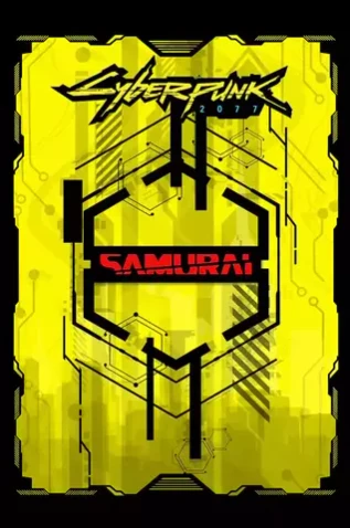 Металлический пин "Cyberpunk 2077: Samurai"