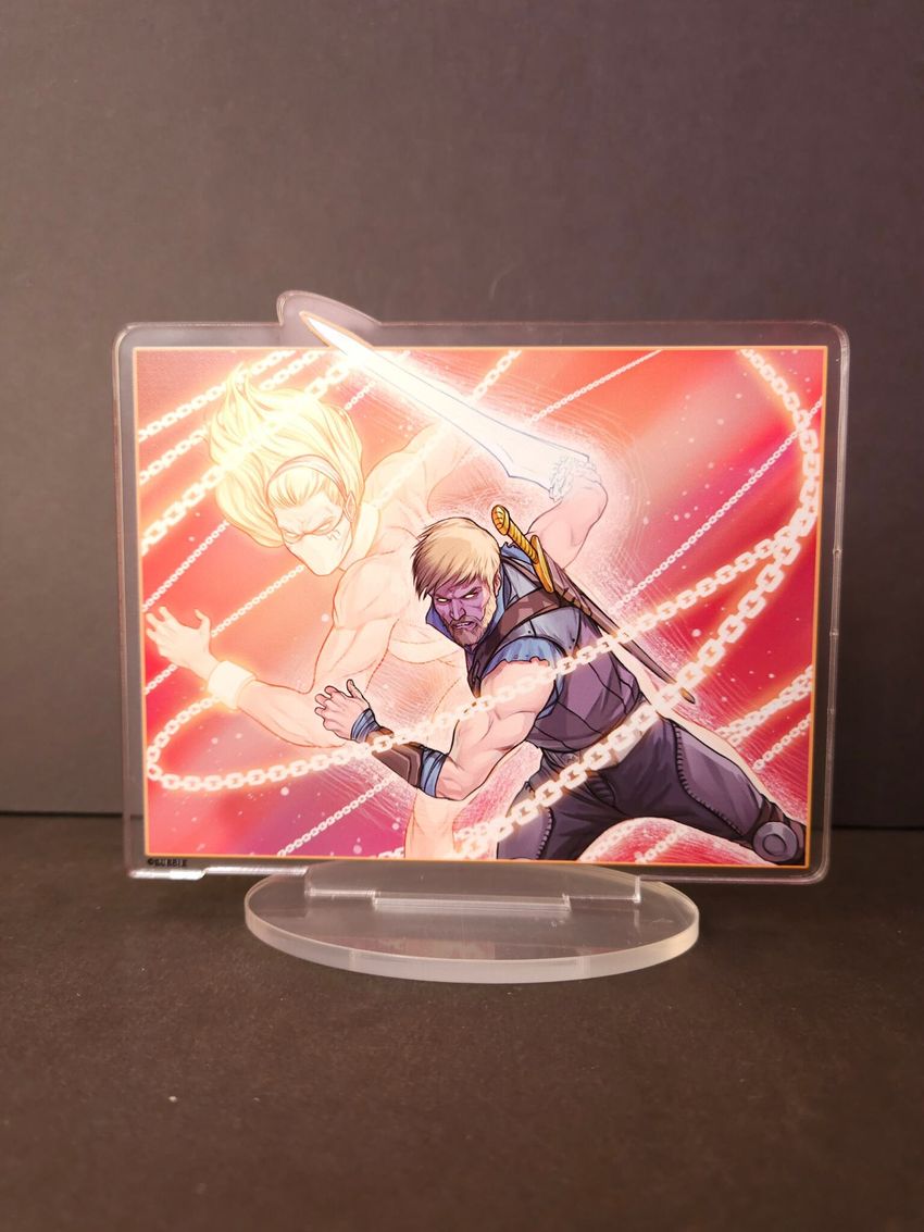 Акриловый стенд "Мироходцы: Андрей Радов и Яра"