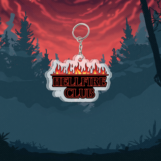 Акриловый брелок "Stranger Things: Hellfire Club"