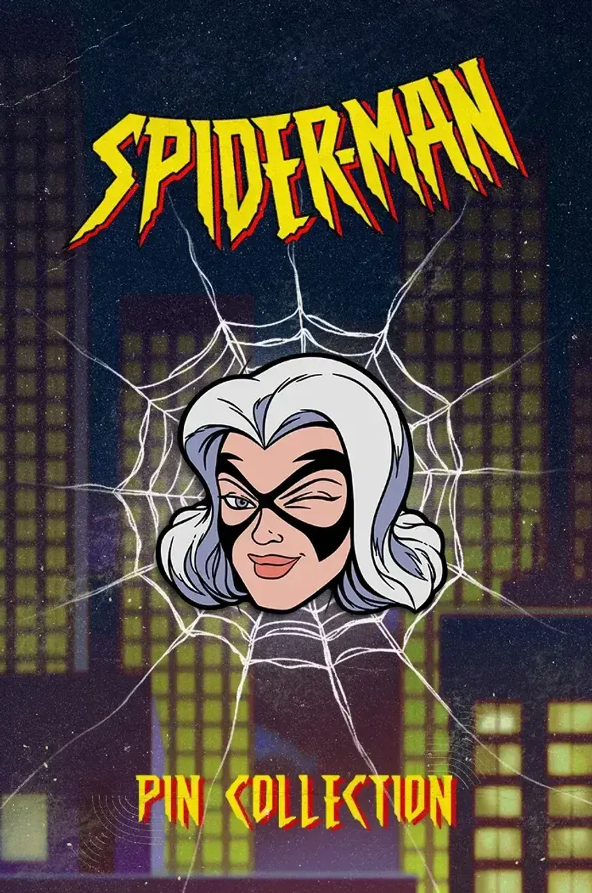 Металлический пин "Spider-Man 1994: Black Cat"