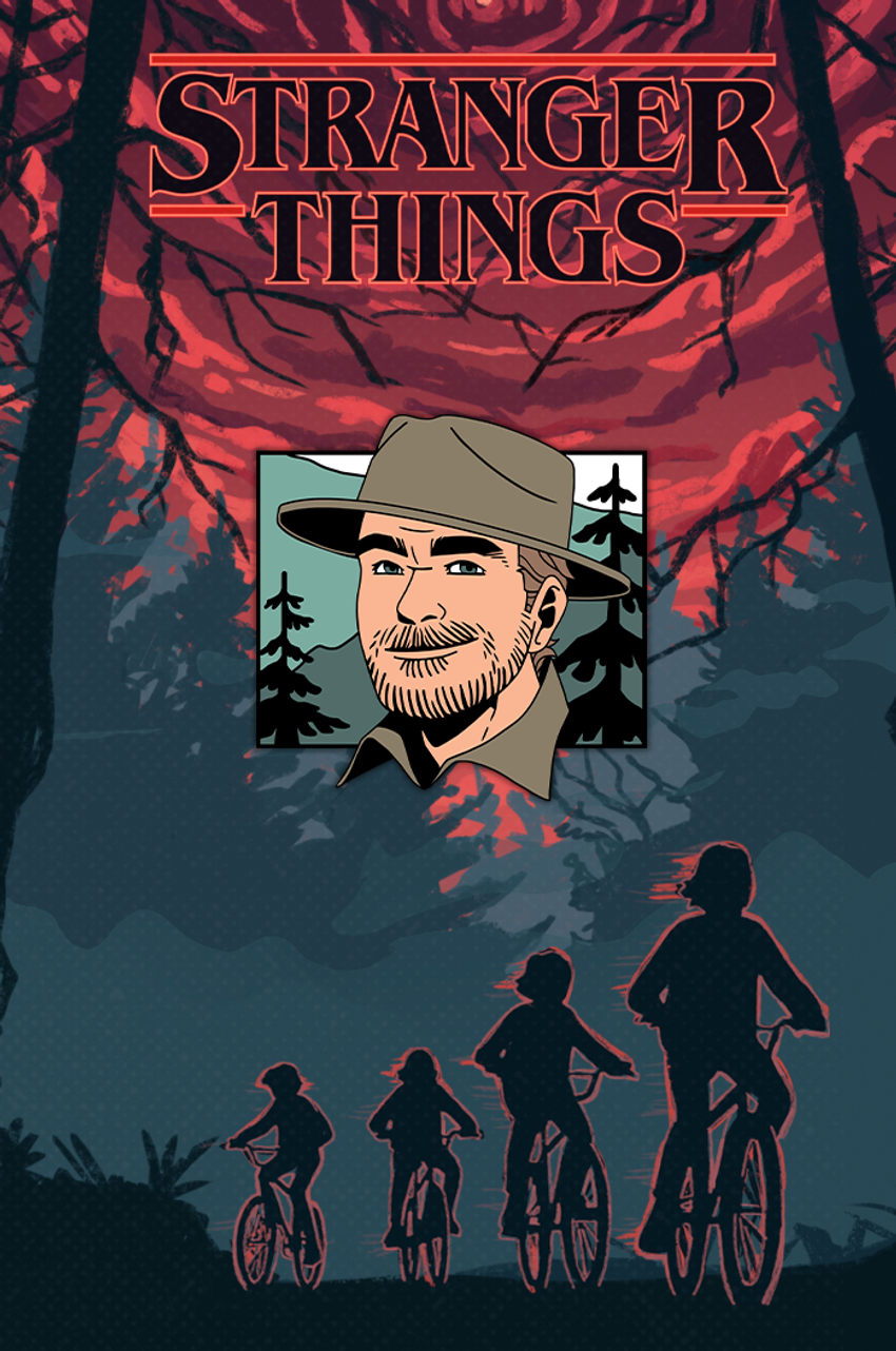 Металлический пин "Stranger Things: Hopper"