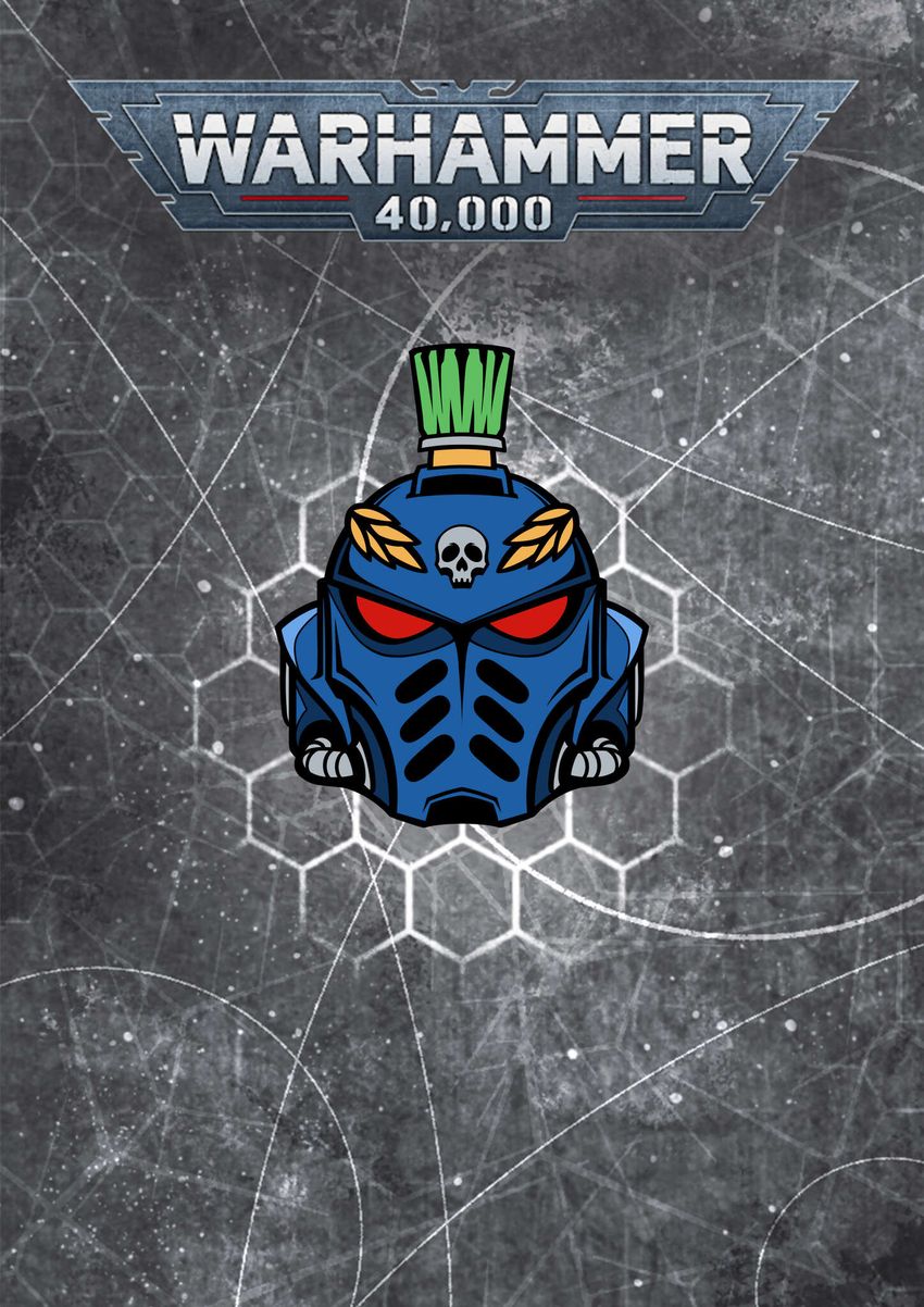 Металлический пин "Warhammer 40 000: Captain Uriel Ventris"