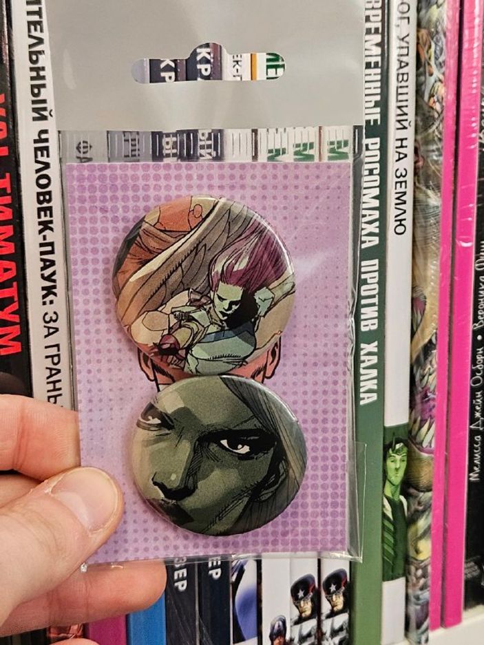 Набор значков из комикса Civil War (2015) Secret Wars #5