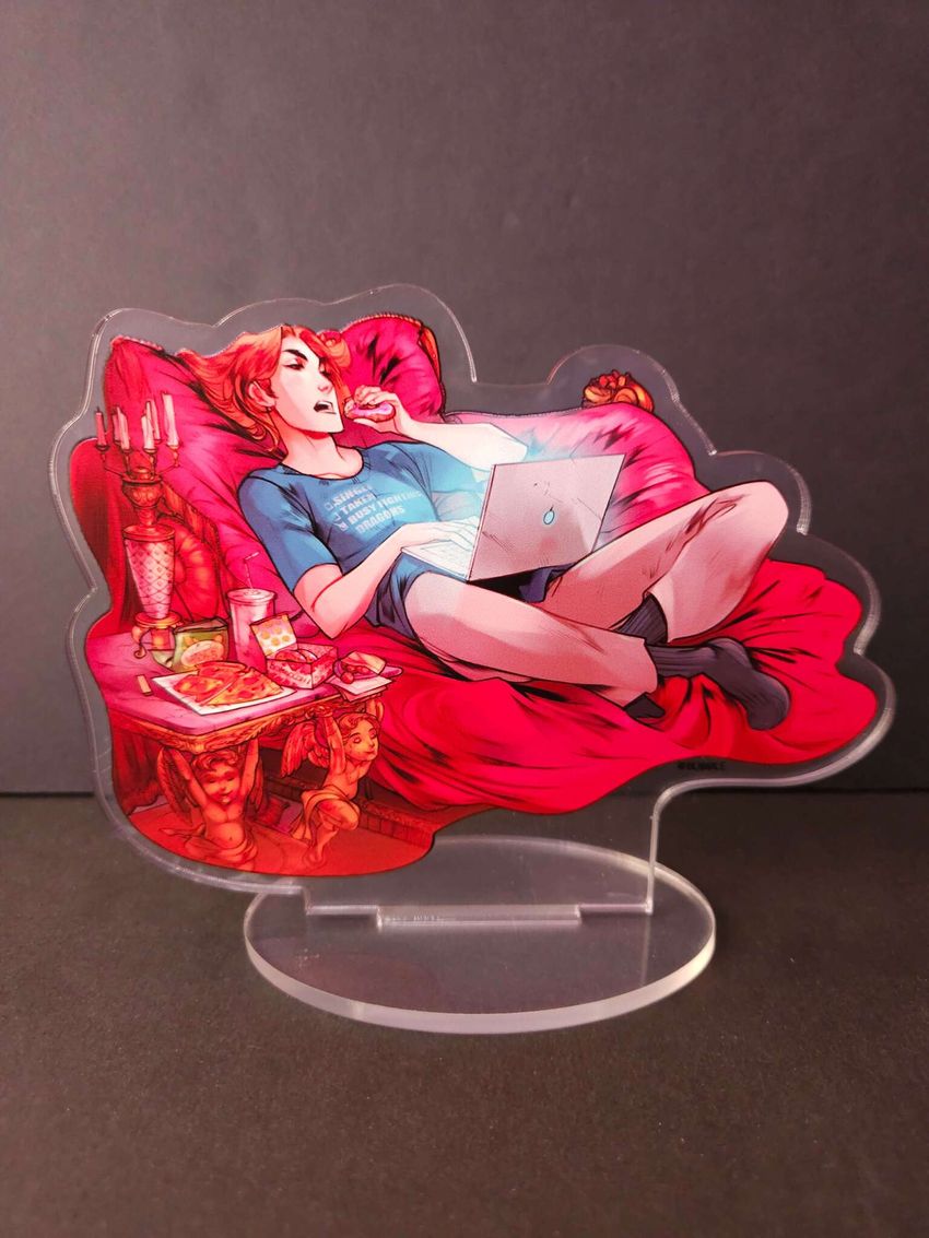 Акриловый стенд "Майор Гром: Игра. Разумовский на диване" (Комикс)