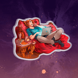 Акриловый стенд "Майор Гром: Игра. Разумовский на диване" (Комикс)