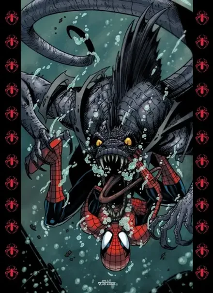 Открытка "Ultimate Spider-Man vs Lizard"