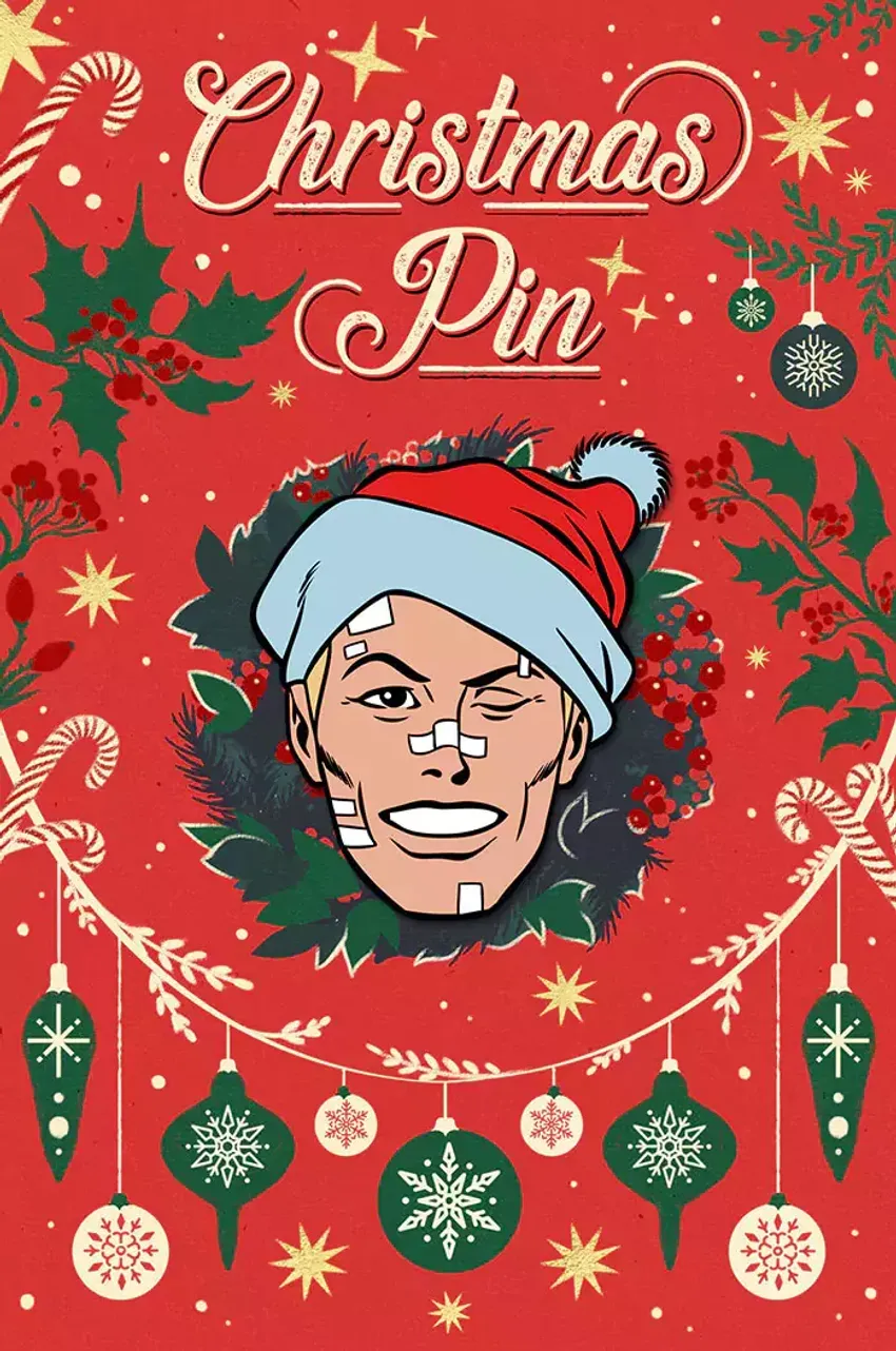 Металлический пин "Christmas Hawkeye"