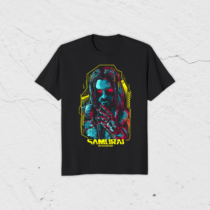 Футболка "Cyberpunk 2077: Samurai" Футболка "Cyberpunk 2077: Samurai"