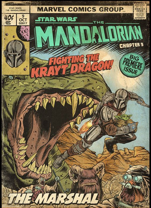 Постер  &quot;Star Wars: Mandalorian. Chapter 09 &quot;The Marshall&quot;