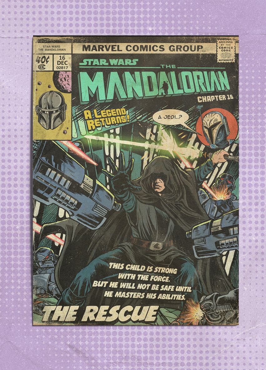 Открытка "Star Wars: Mandalorian. Chapter 16 "The Reskue. Luke"