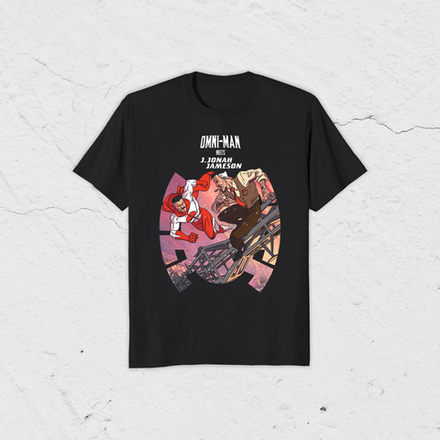 Футболка "Invincible: Omni-Man Meets J Jonah Jameson"
