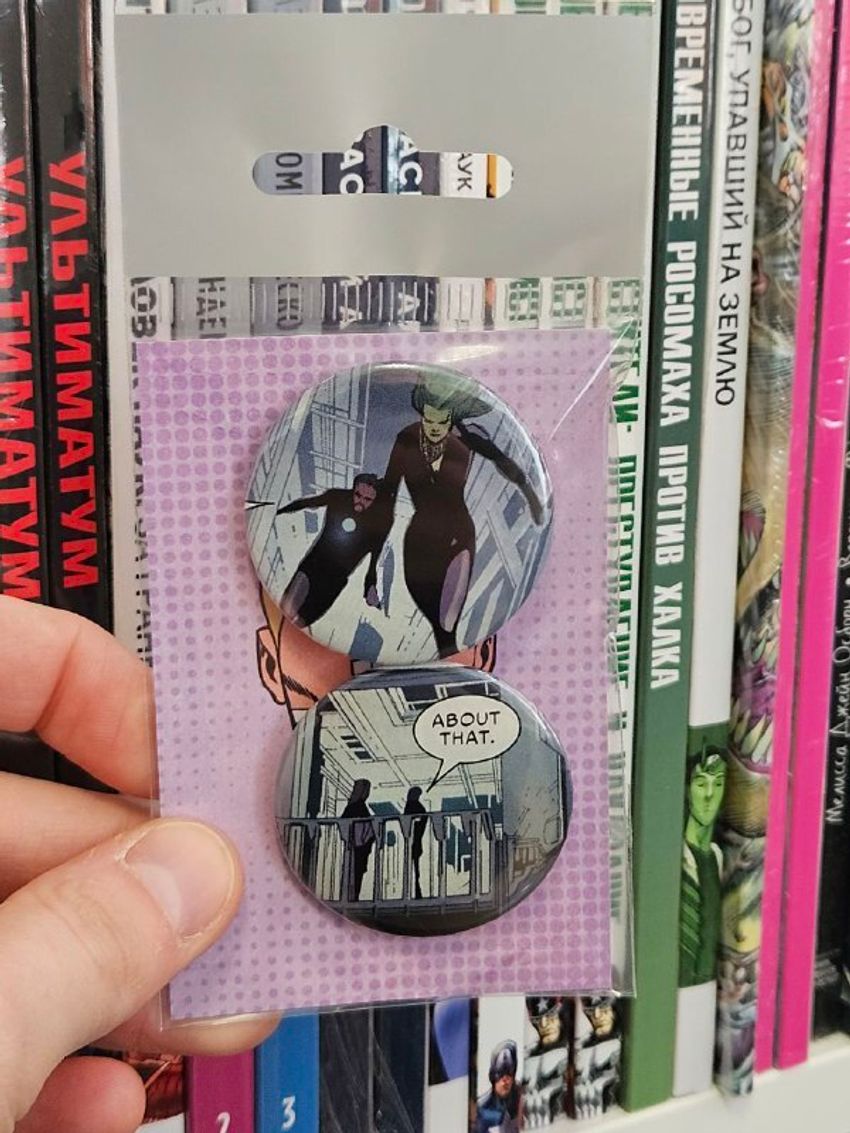 Набор значков из комикса Civil War (2015) Secret Wars #5