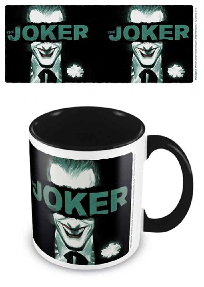 Кружка DC Joker Face Black Coloured Inner Mug