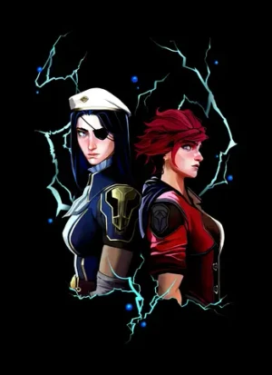 Открытка "Arcane: Vi and Caitlyn"