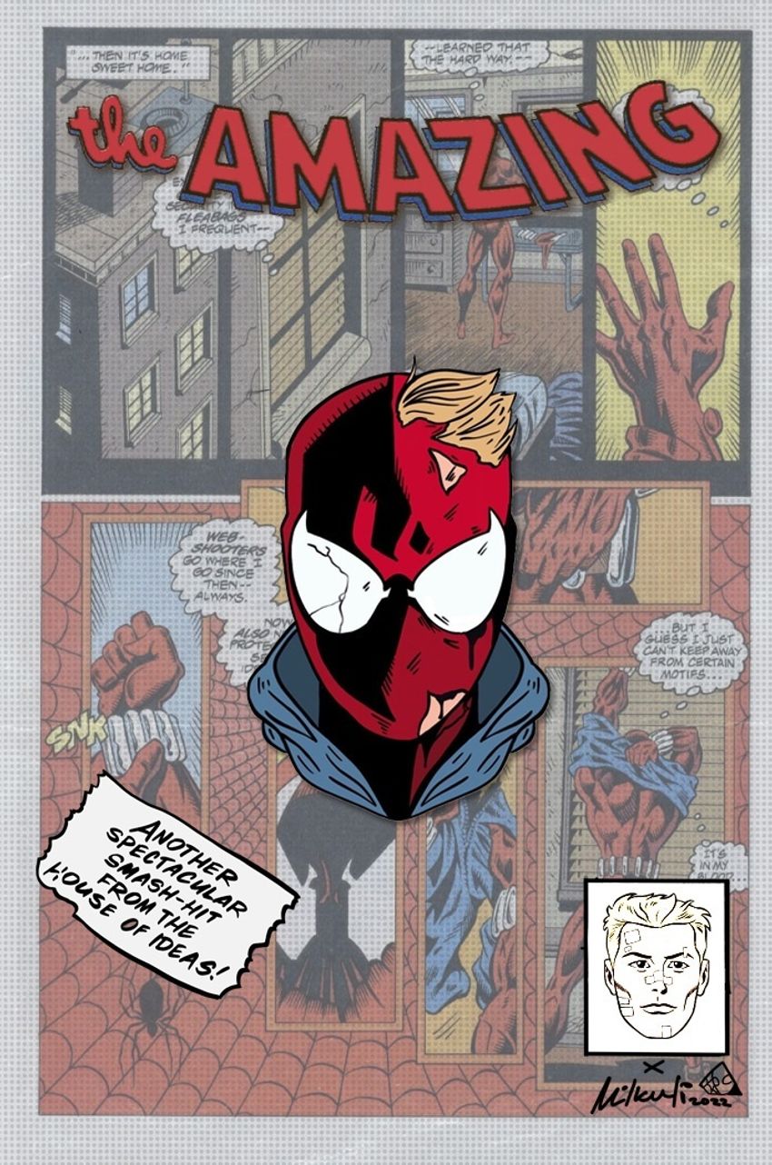 Металлический пин "Spider-Man Ben Reilly"