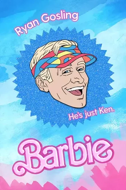 Металлический пин "Ryan Gosling in... Barbie"