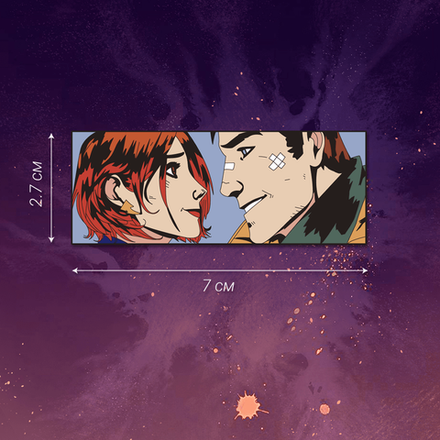 Металлический пин Deluxe "Майор Гром: Игра. Игорь и Юля"