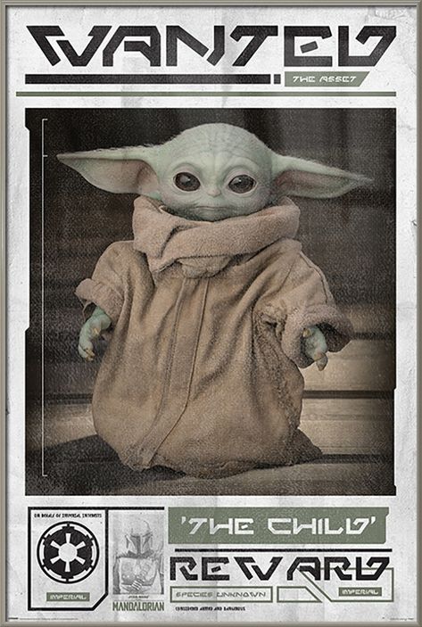 Лицензионный постер (328) Star Wars: The Mandalorian (Wanted The Child)