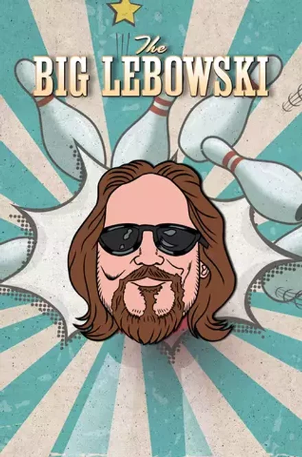 Металлический пин "Big Lebowski"