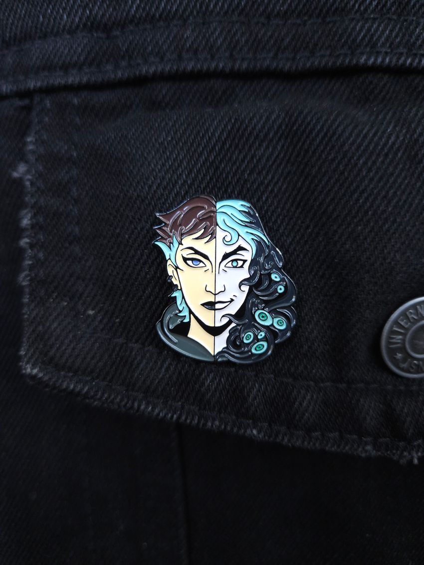 Металлический пин "BUBBLE #07: Яна/Балор"