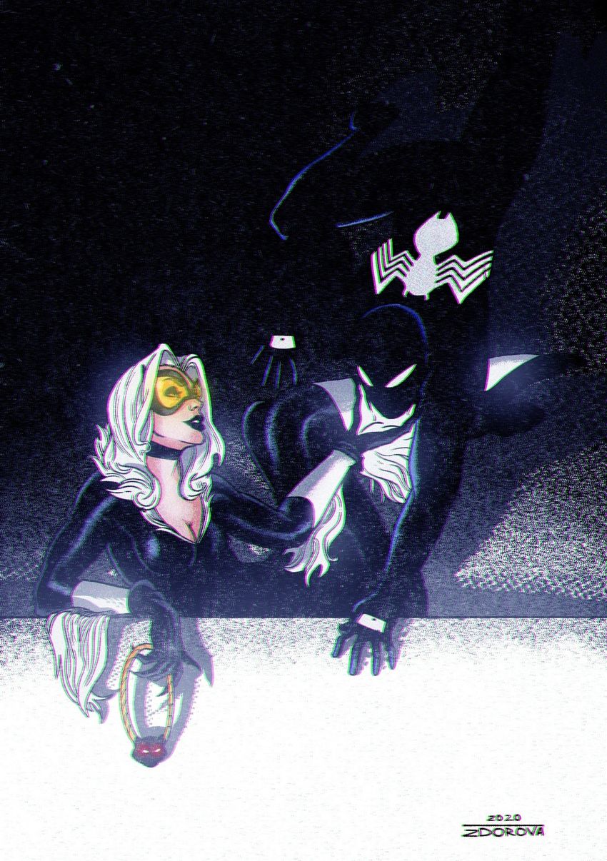Постер двусторонний "Spider-Man: Black Cat"