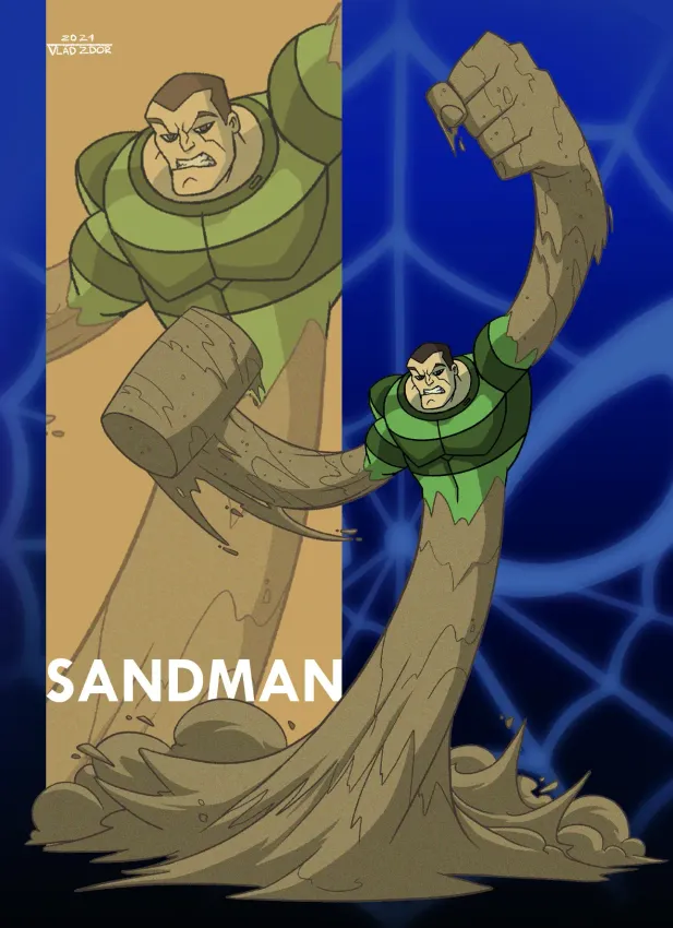 Открытка &quot;Spectacular Spider-Man: Sandman&quot;