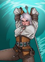 Открытка "Witcher: Ciri"