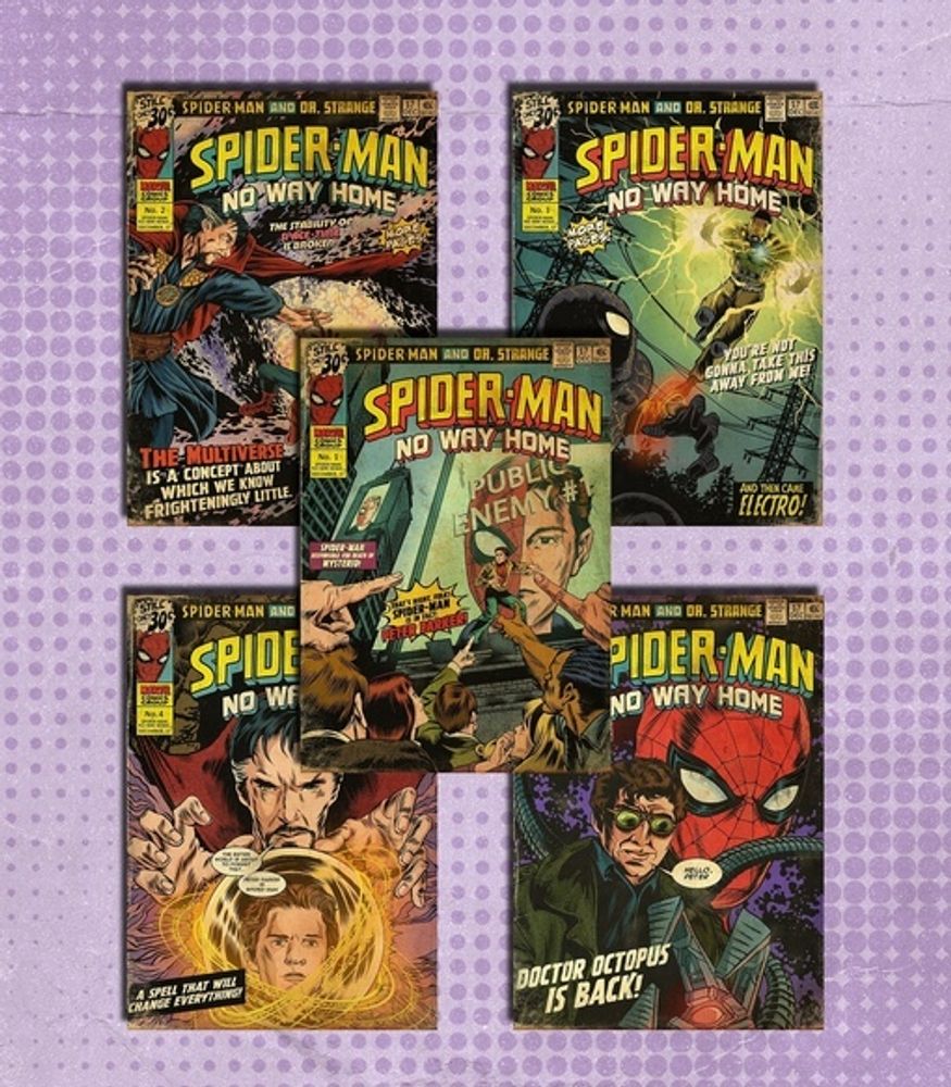 Серия авторских открыток &quot;Spider-Man: No Way Home&quot;