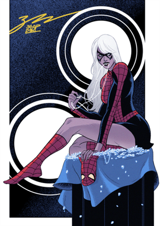 Открытка "Black Cat Spider Suit" (41300 баллов)