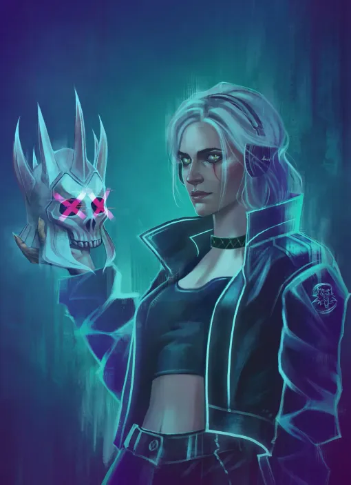 Открытка &quot;Ciri 2077&quot;