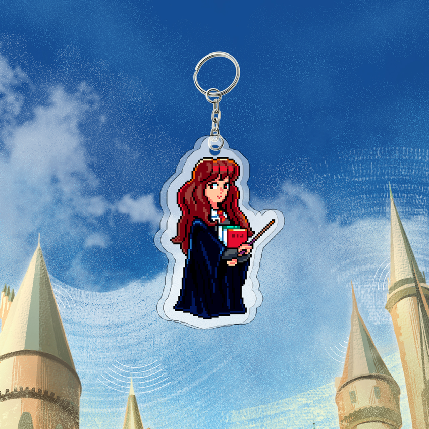 Акриловый брелок "Harry Potter: Hermione Pixelated"