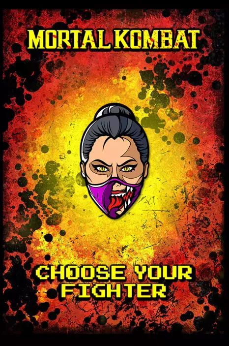 Металлический пин &quot;Mortal Kombat: Mileena&quot;