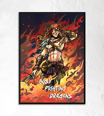 Постер “Разумовский: Busy Fighting Dragons” (двусторонний)