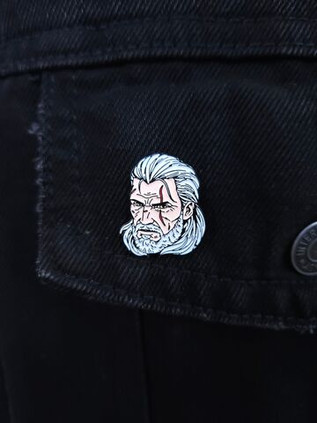 Металлический значок "Witcher: Geralt"