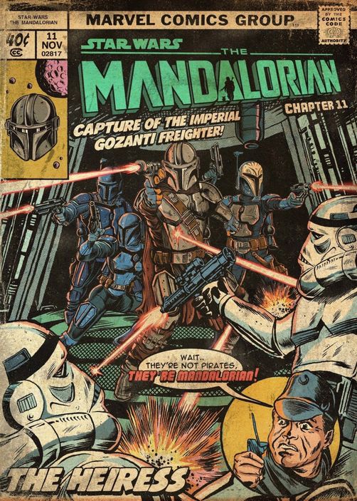 Постер &quot;Star Wars: Mandalorian. Chapter 11 &quot;The Heiress&quot;