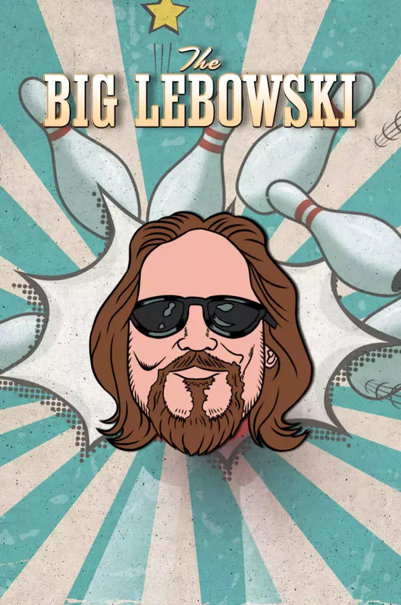 Металлический пин &quot;Big Lebowski&quot;