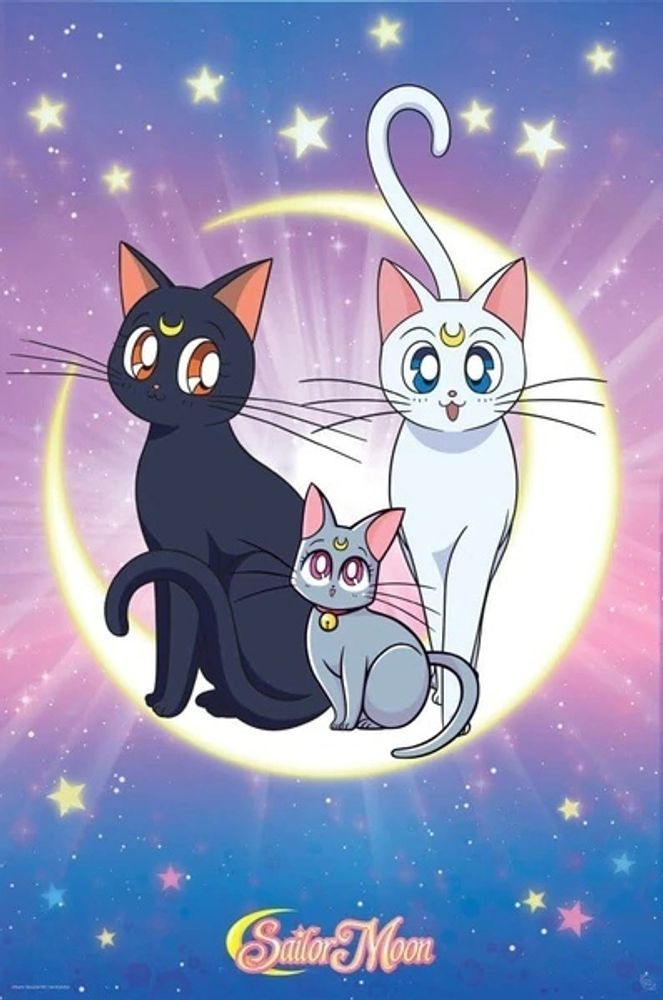 Лицензионный постер (426) SAILOR MOON
Luna, Artemis and Diana