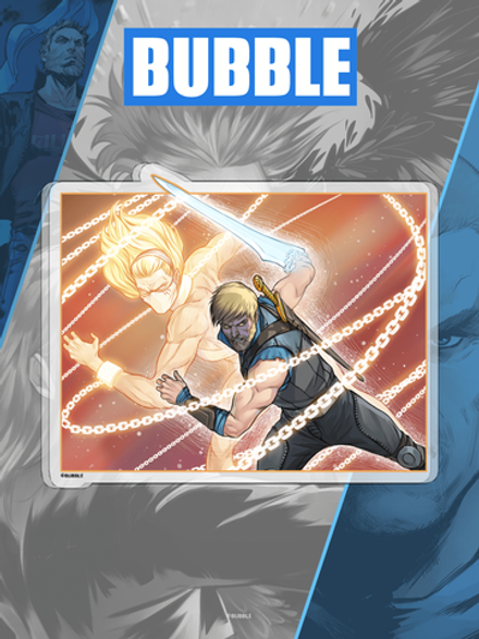 Акриловый стенд "Мироходцы: Андрей Радов и Яра"