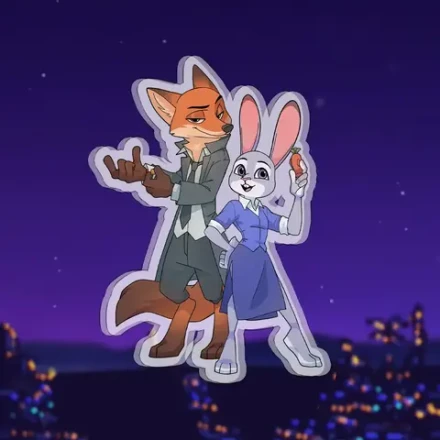 Акриловый стенд "Зверополис. The Dynamic Duo"