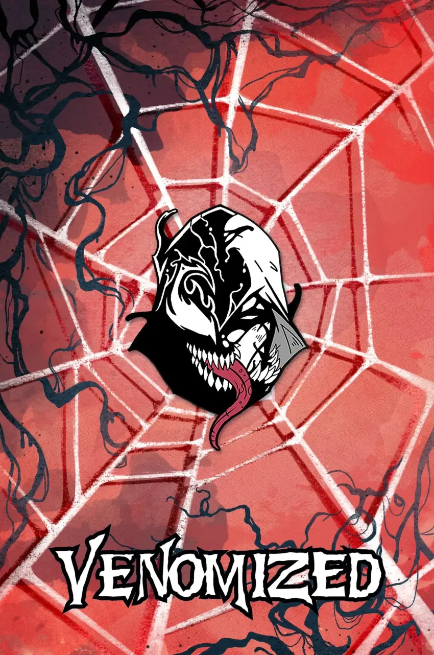 Металлический пин "Moon Knight Venomized"