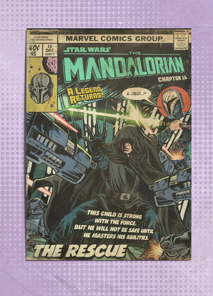 Открытка "Star Wars: Mandalorian. Chapter 16 "The Reskue. Luke"