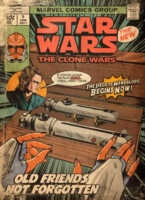 Открытка "Star Wars The Clone Wars: Old Friends Not Forgotten" Открытка "Star Wars The Clone Wars: Old Friends Not Forgotten"