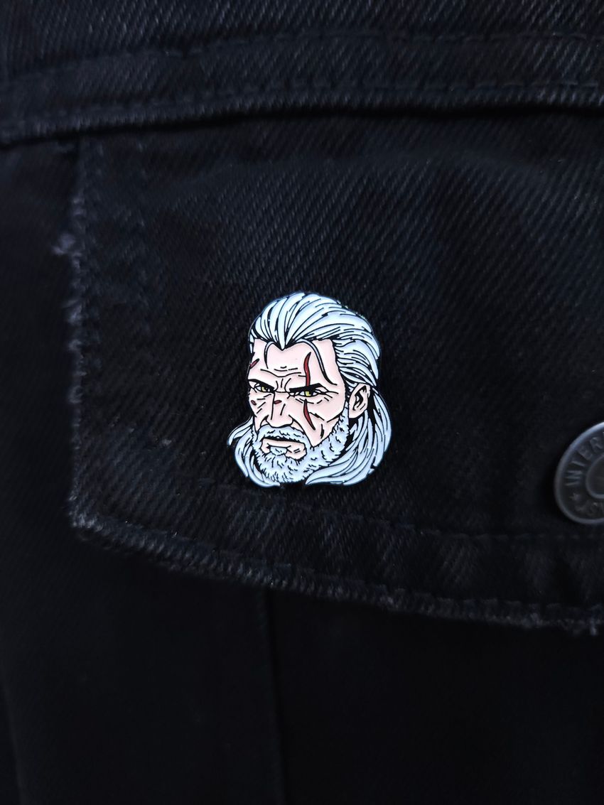 Металлический значок "Witcher: Geralt"