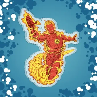 Акриловый стенд "F4: Johnny Storm/Human Torch"