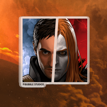 Акриловый брелок "Майор Гром: Игра. Волков и Разумовский"