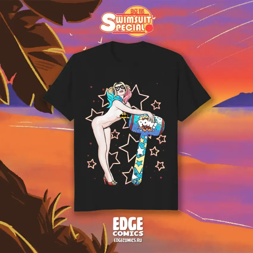 EDGE VHS: Swimsuit Special Crowdfunding: Футболка "Harley Quinn"